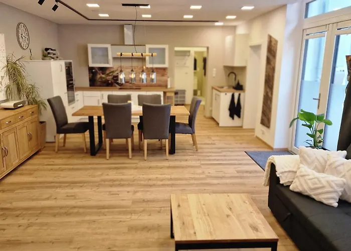 Auxbrg - 4 Zimmer, Xl Wasserbett, 65 Zoll Tv, Xl Terrasse 公寓 奥格斯堡