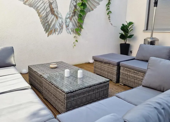 Auxbrg - 4 Zimmer, Xl Wasserbett, 65 Zoll Tv, Xl Terrasse Apartamento *