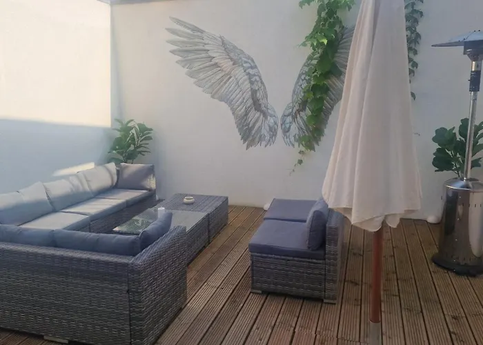 Auxbrg - 4 Zimmer, Xl Wasserbett, 65 Zoll Tv, Xl Terrasse Apartamento